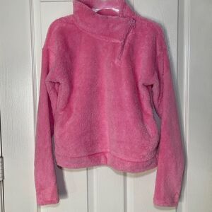 All in Motion Pink Fleece Sweatshirt with Turtleneck s xl 14/16